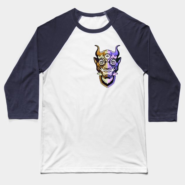 Demon Baseball T-Shirt by Vika_lampa_13